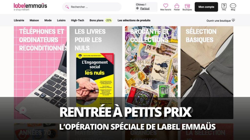 Avec Label Emmaüs, une rentrée solidaire à petits prix !